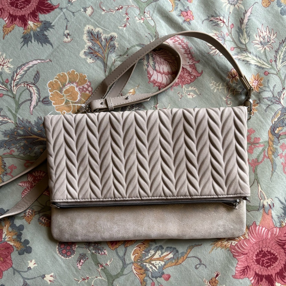 Tan Stella & Dot Vegan Leather Crossbody Bag